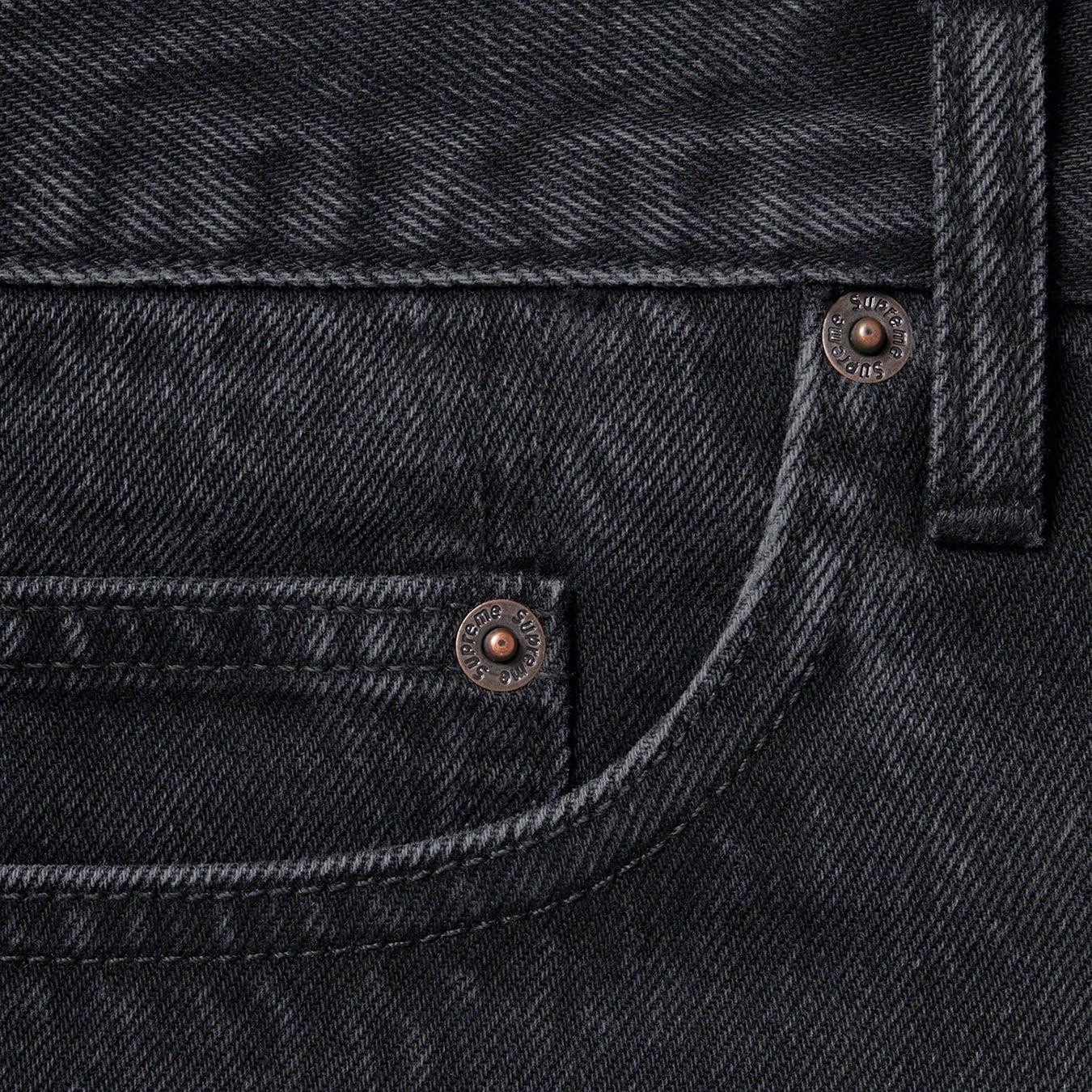Stone Washed Black Slim Jean view 4